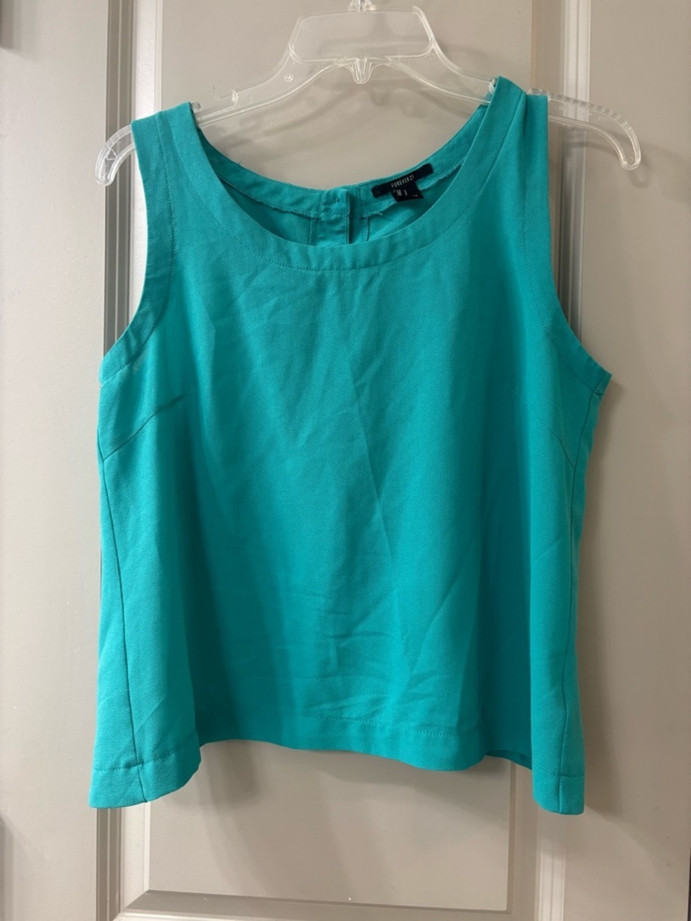 Forever 21 Teal Sleeveless Top